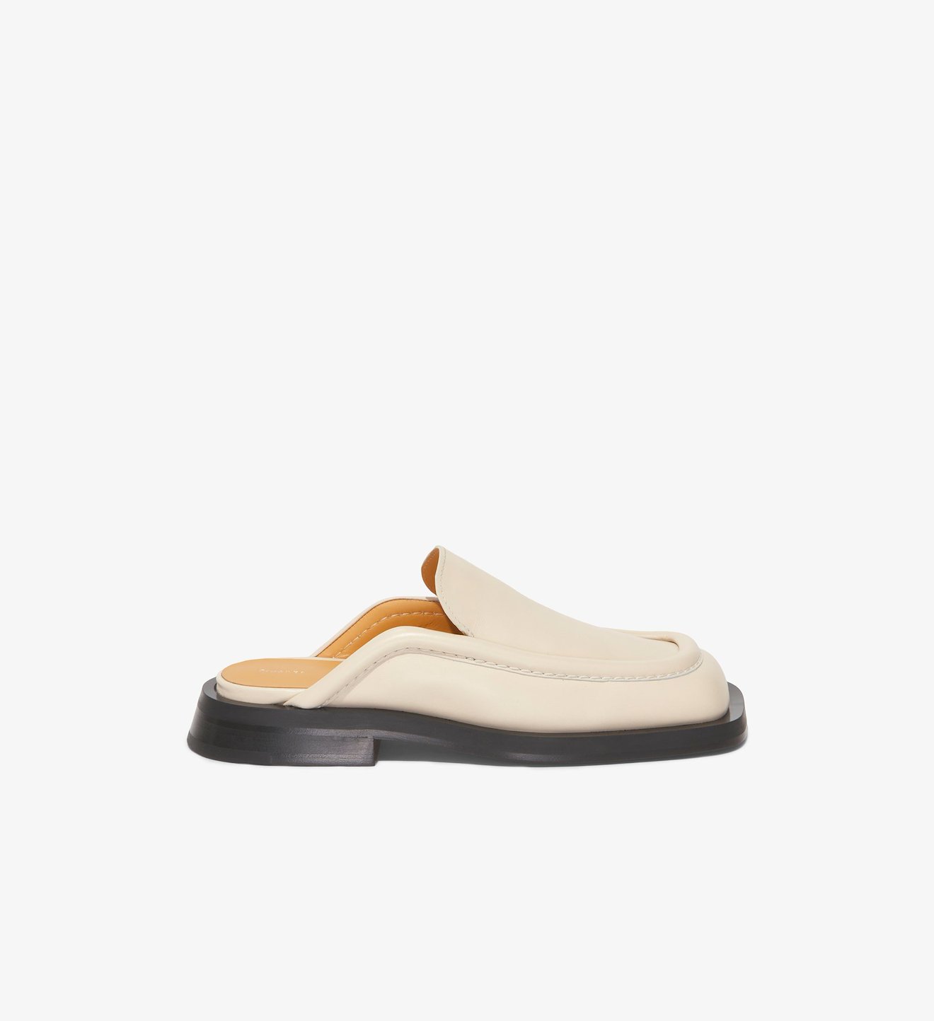 Square Loafer Mules