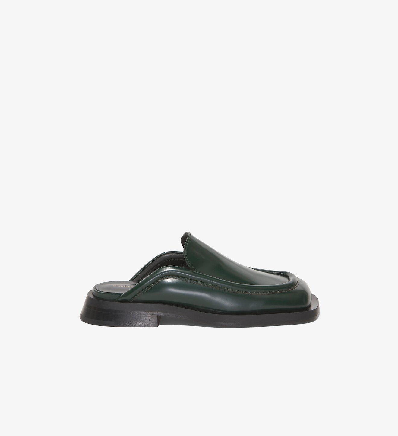 Square Loafer Mules