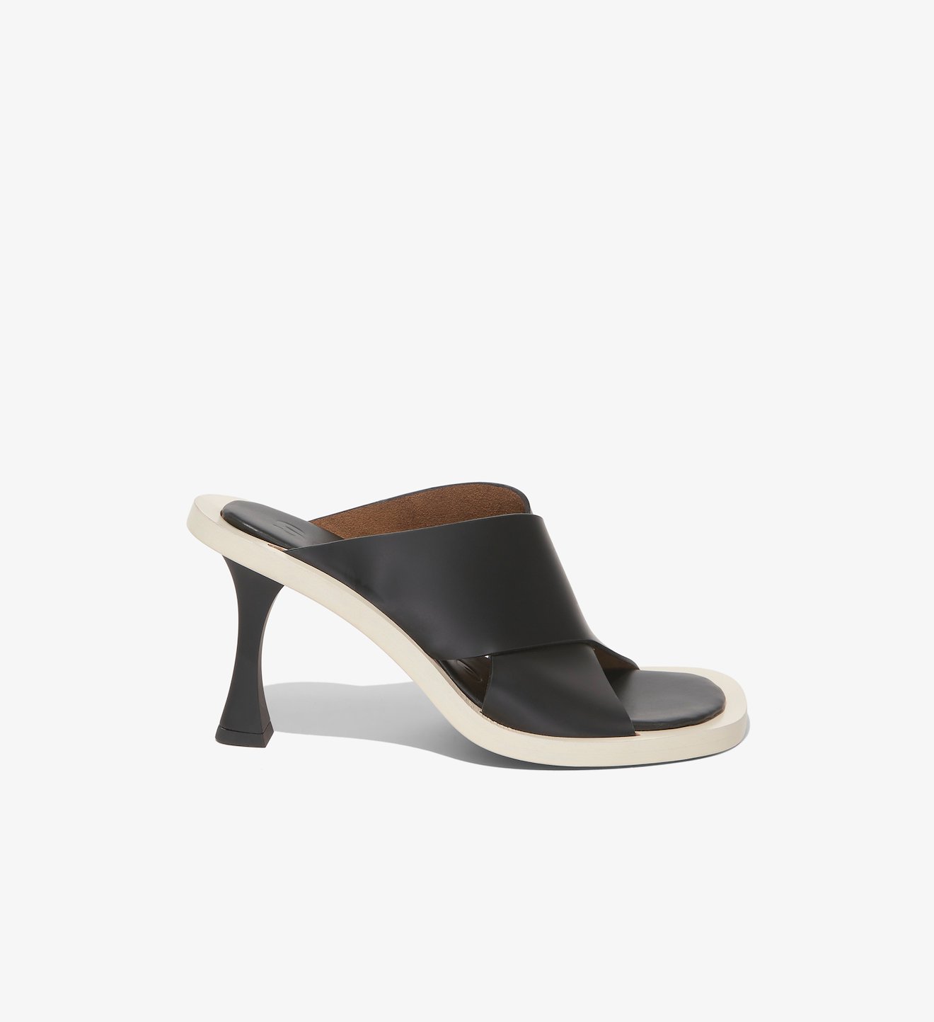 Ledge Crossover Sandals in black | Proenza Schouler