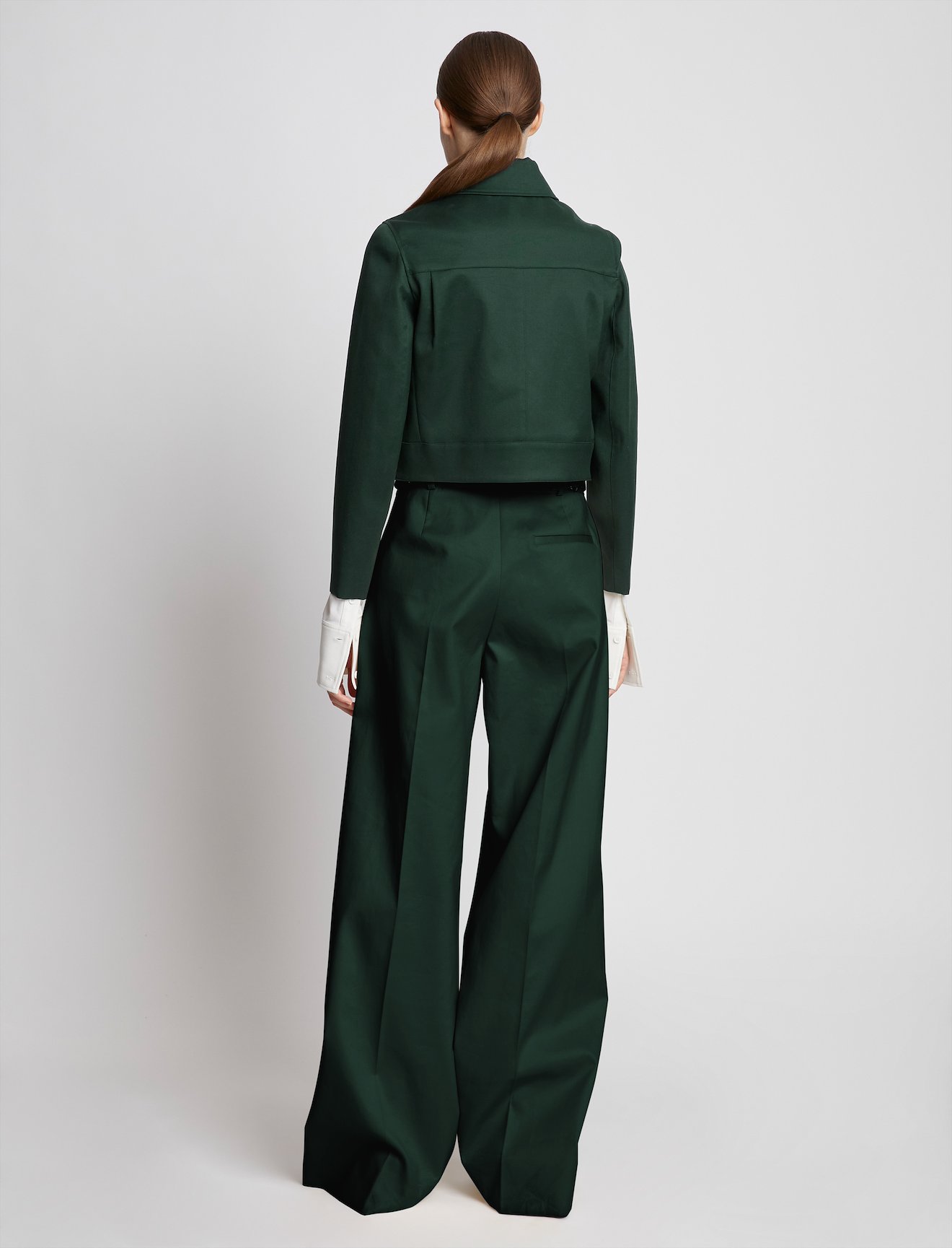Cotton Gabardine Cropped Jacket #3