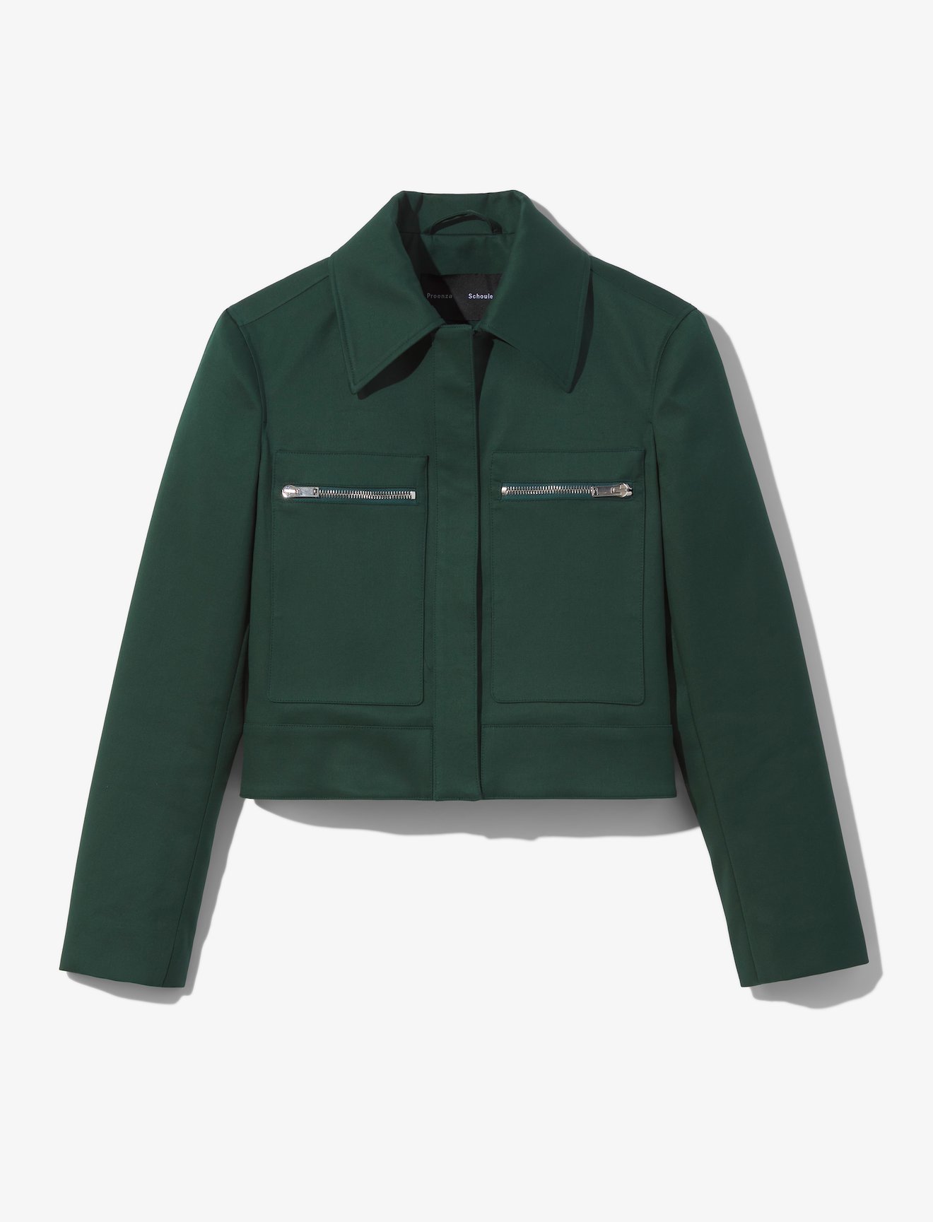 Cotton Gabardine Cropped Jacket #5