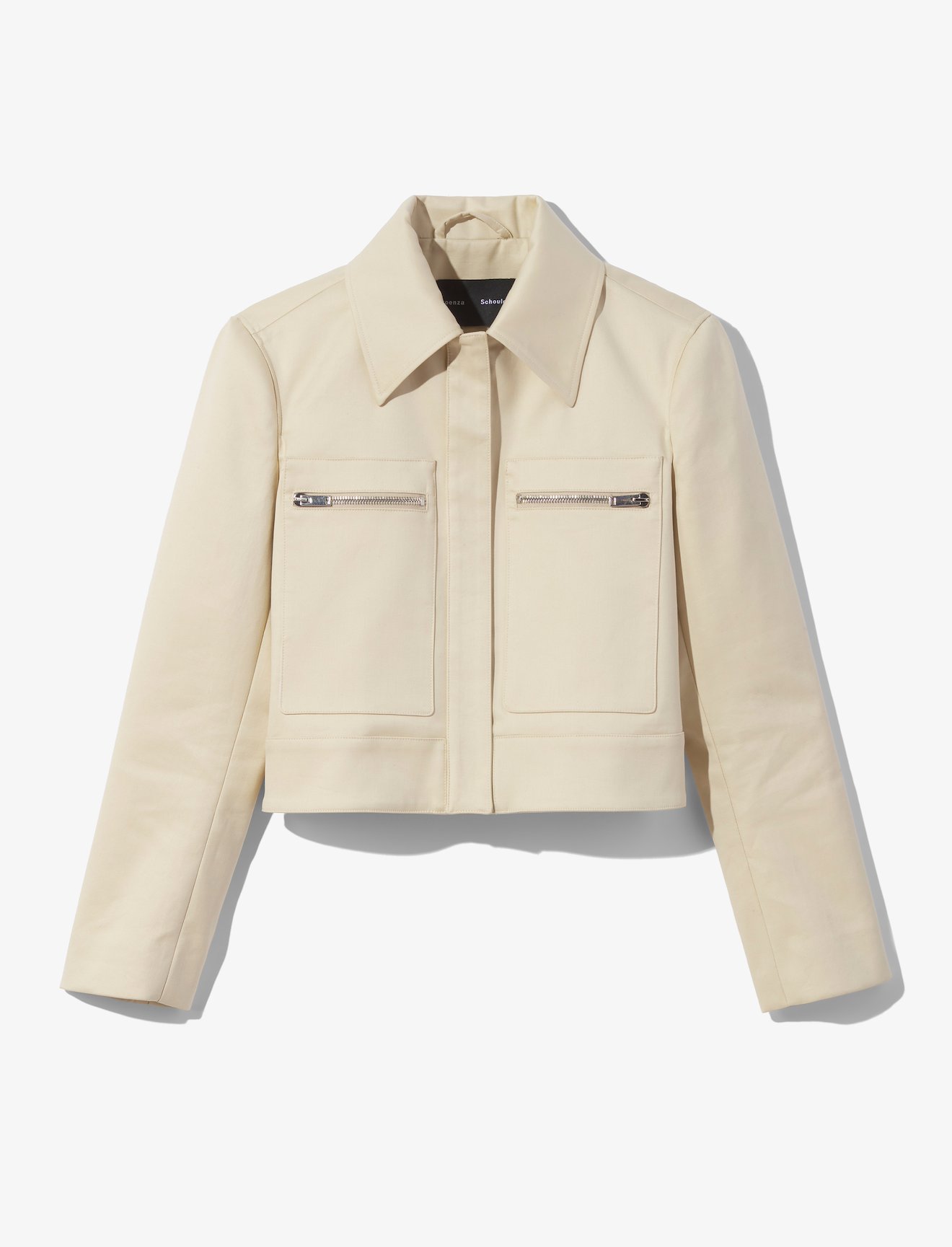 Cotton Gabardine Cropped Jacket #5