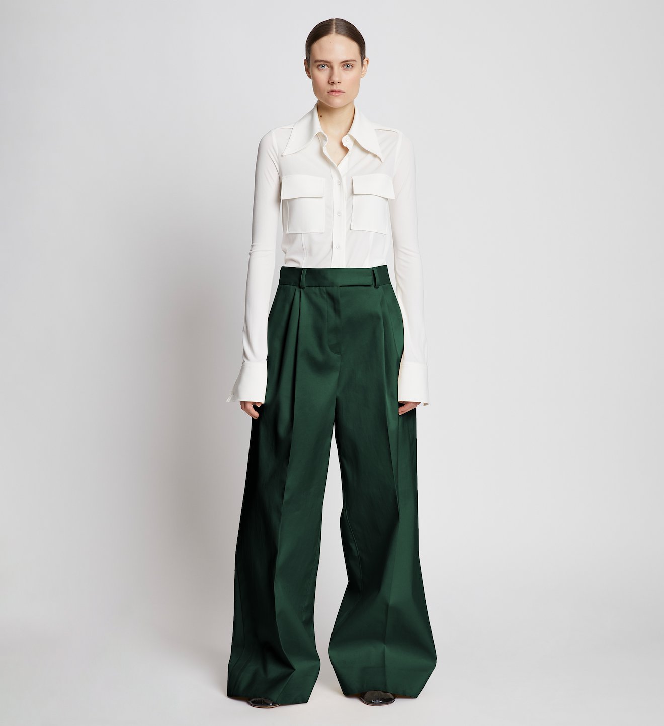 Cotton Gabardine Pants