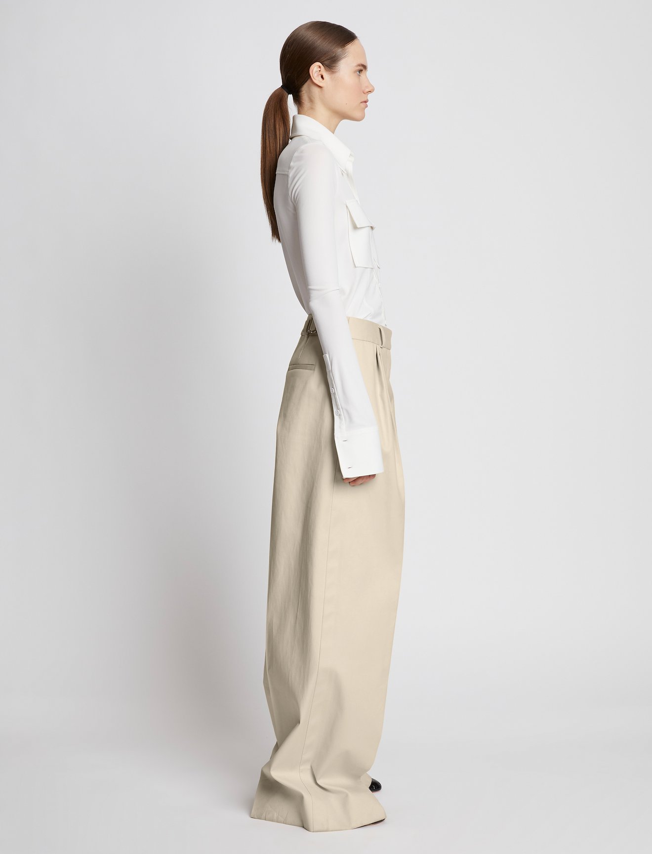 Cotton Gabardine Pants #1