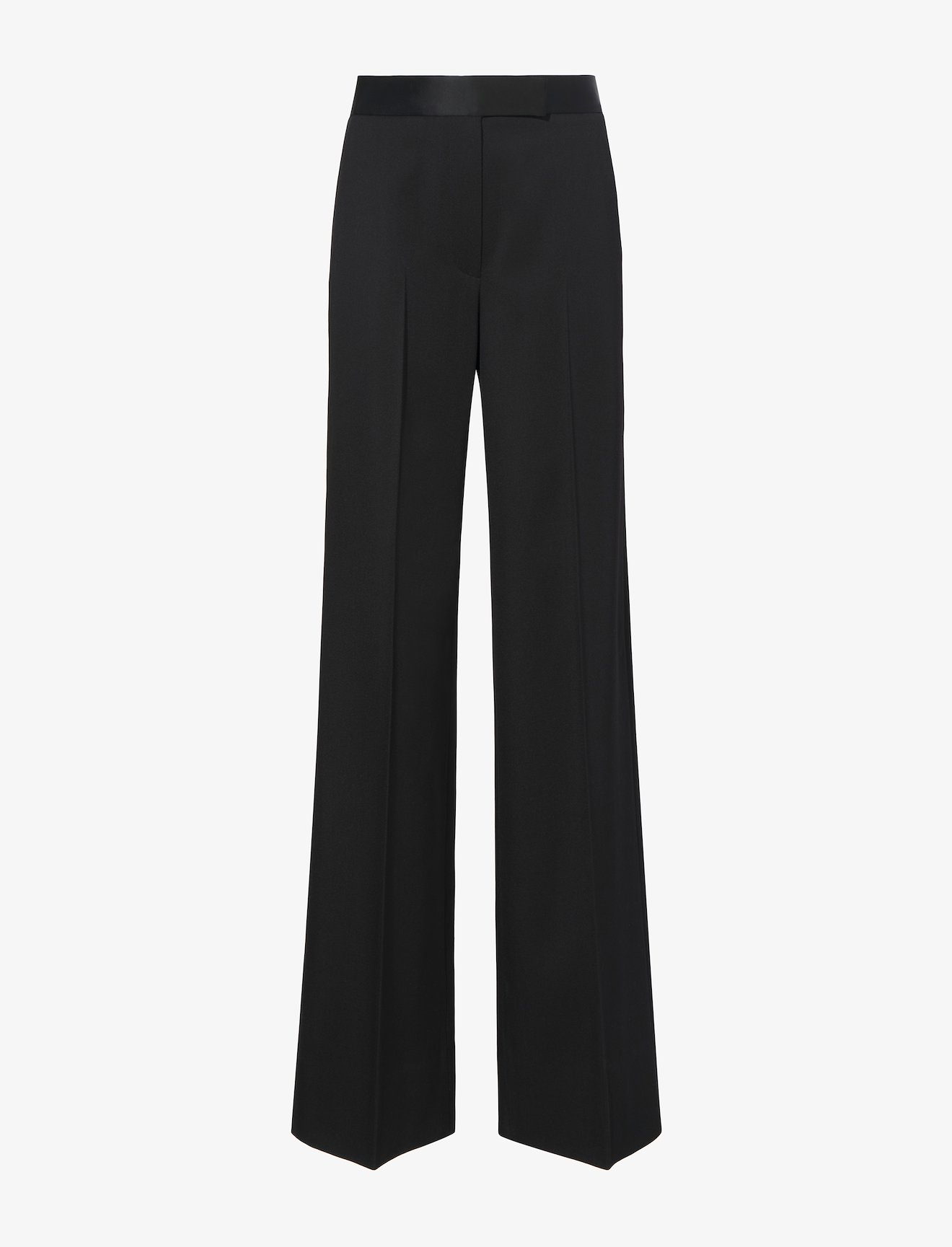 Wool Twill Satin Trim Pants #4