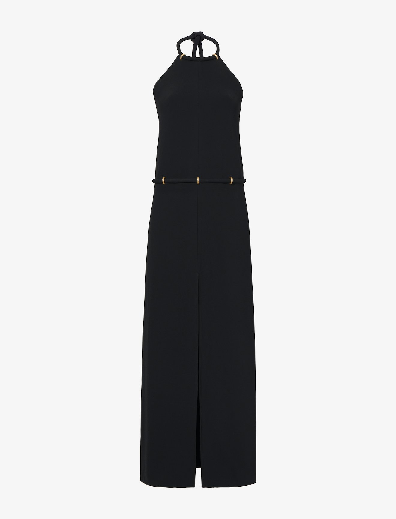 Bi-Stretch Crepe Halter Dress #4