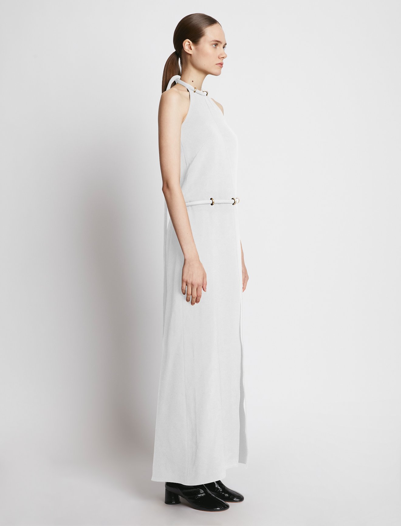 Bi-Stretch Crepe Halter Dress #1
