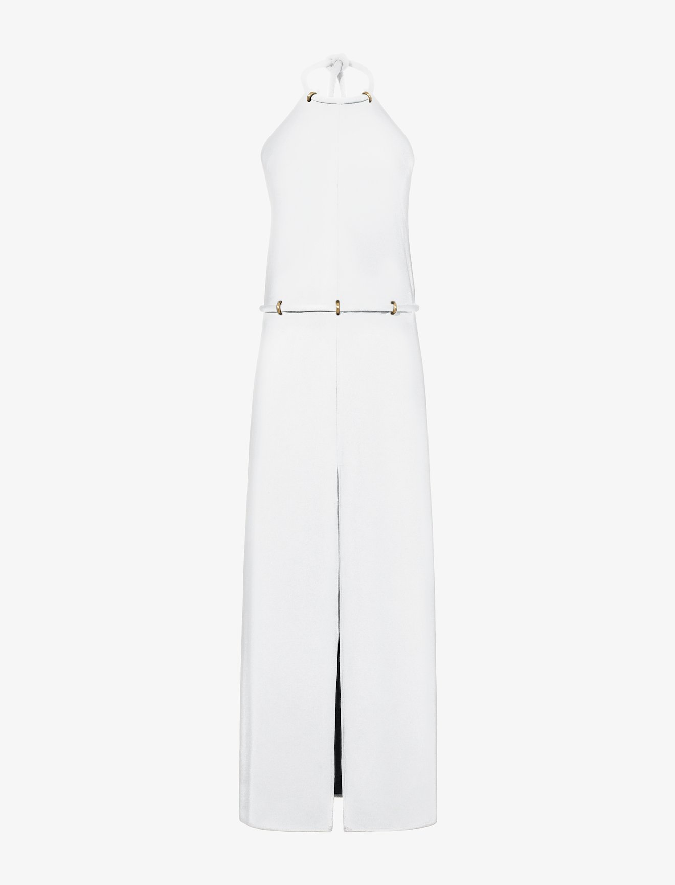Bi-Stretch Crepe Halter Dress #4