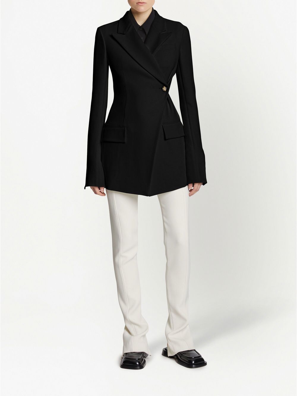 Proenza Schouler Double-breasted blazer - Zwart