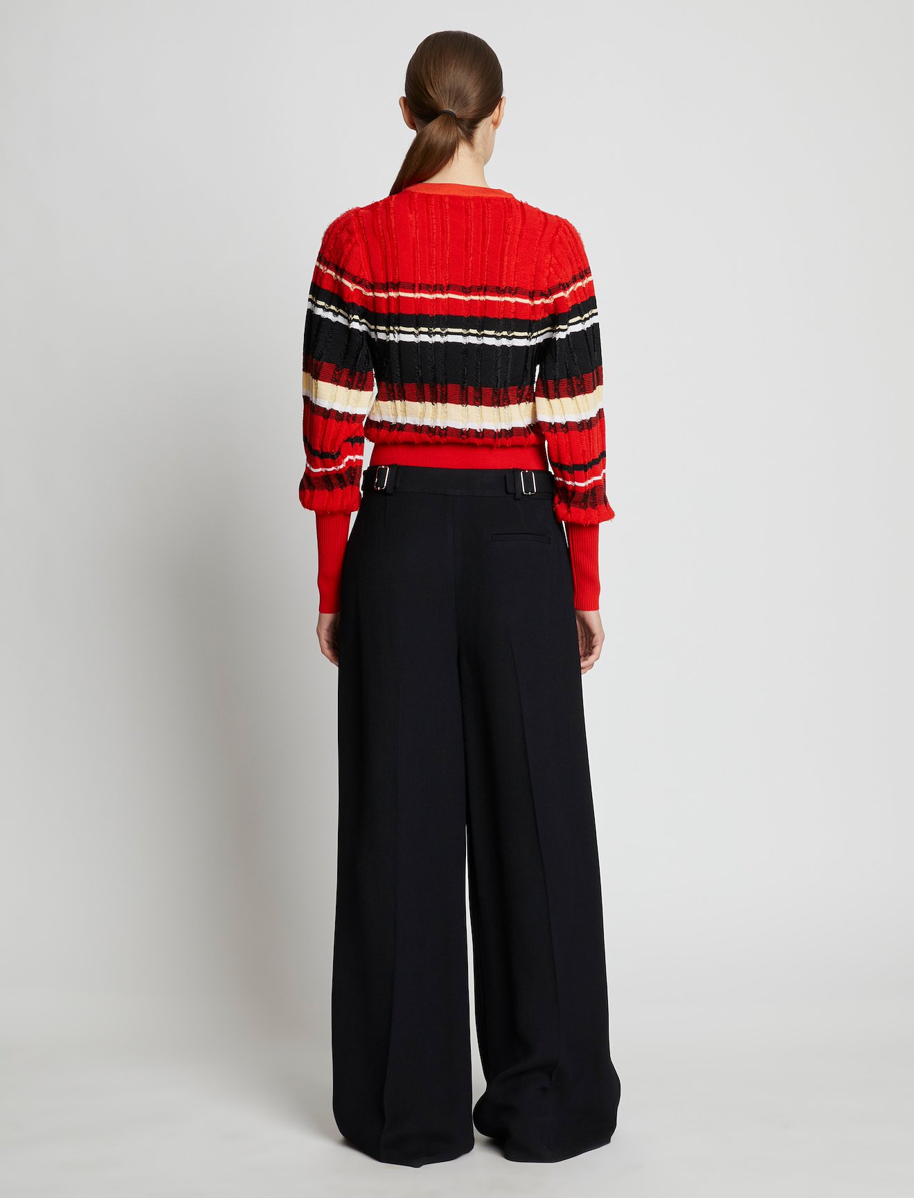 Textured Viscose Crepe Pants #2