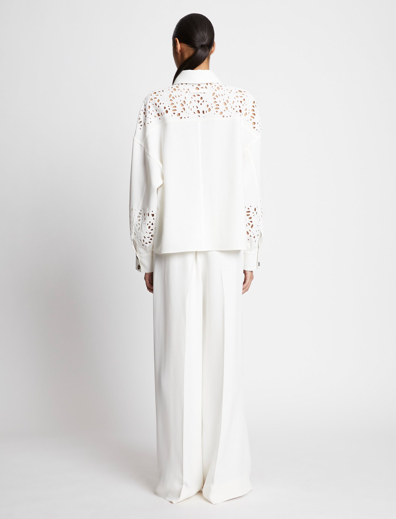 Textured Viscose Crepe Pants #2
