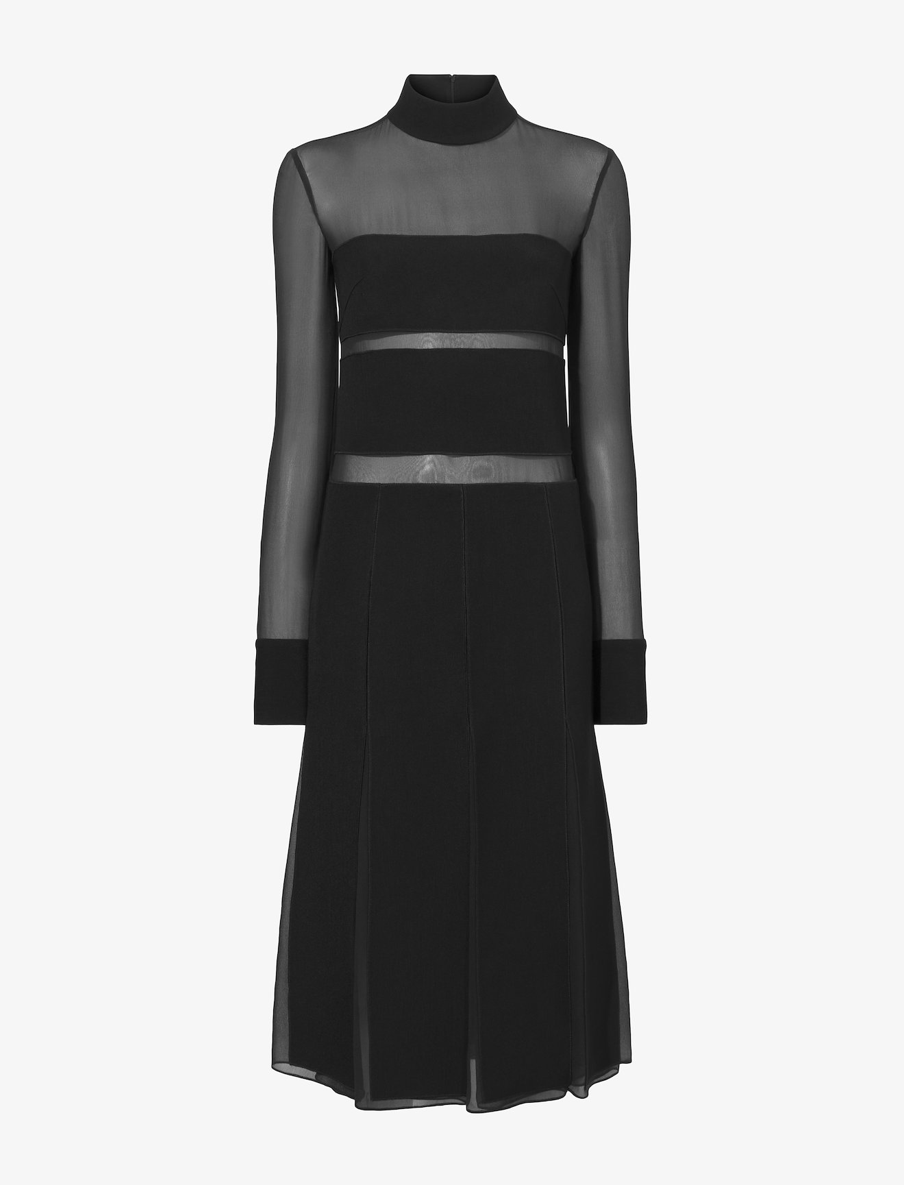 Textured Viscose Chiffon Dress #4