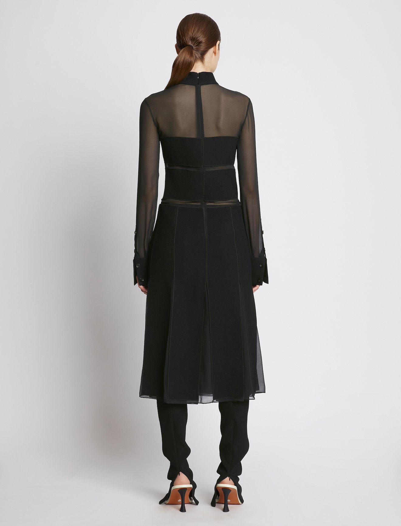 Textured Viscose Chiffon Dress #2