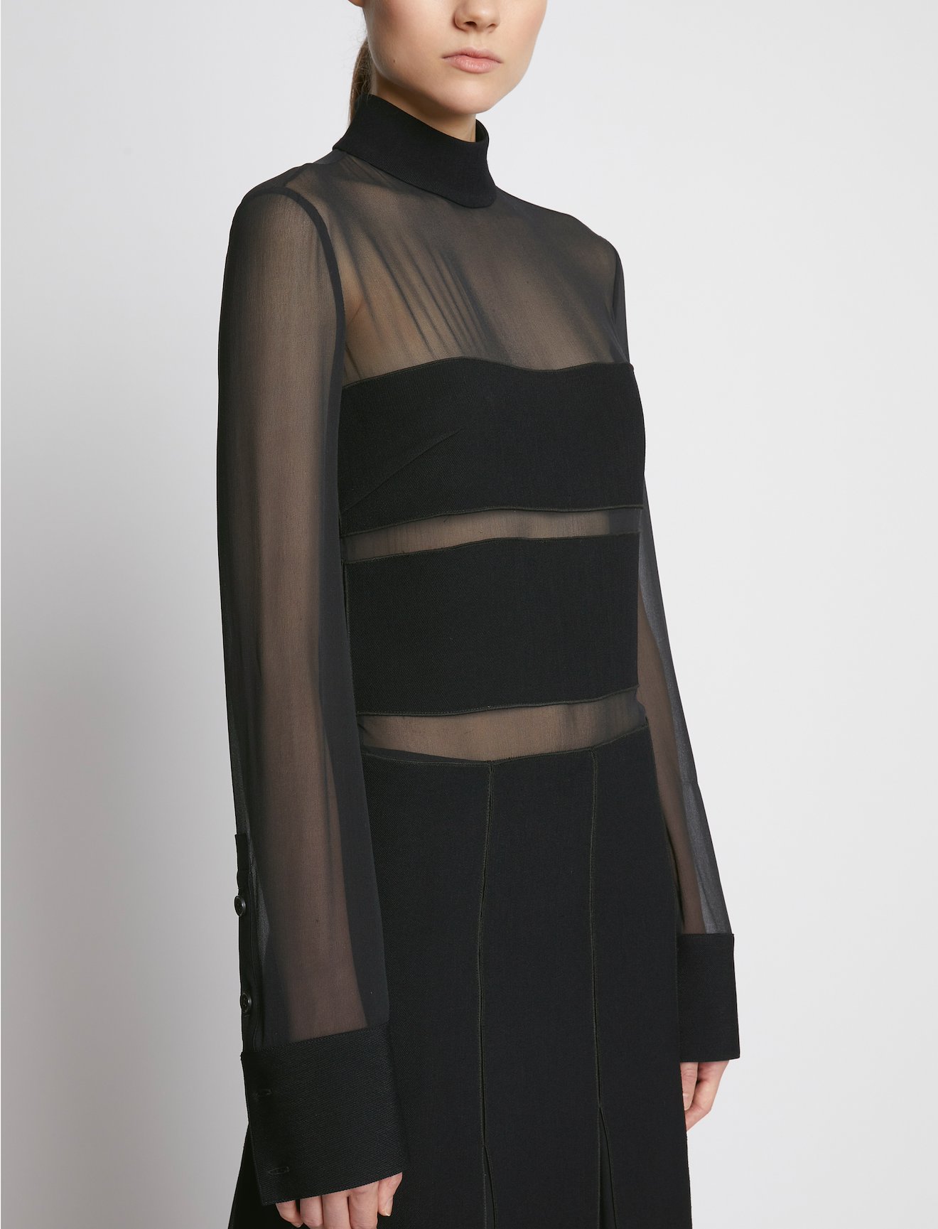 Textured Viscose Chiffon Dress #3