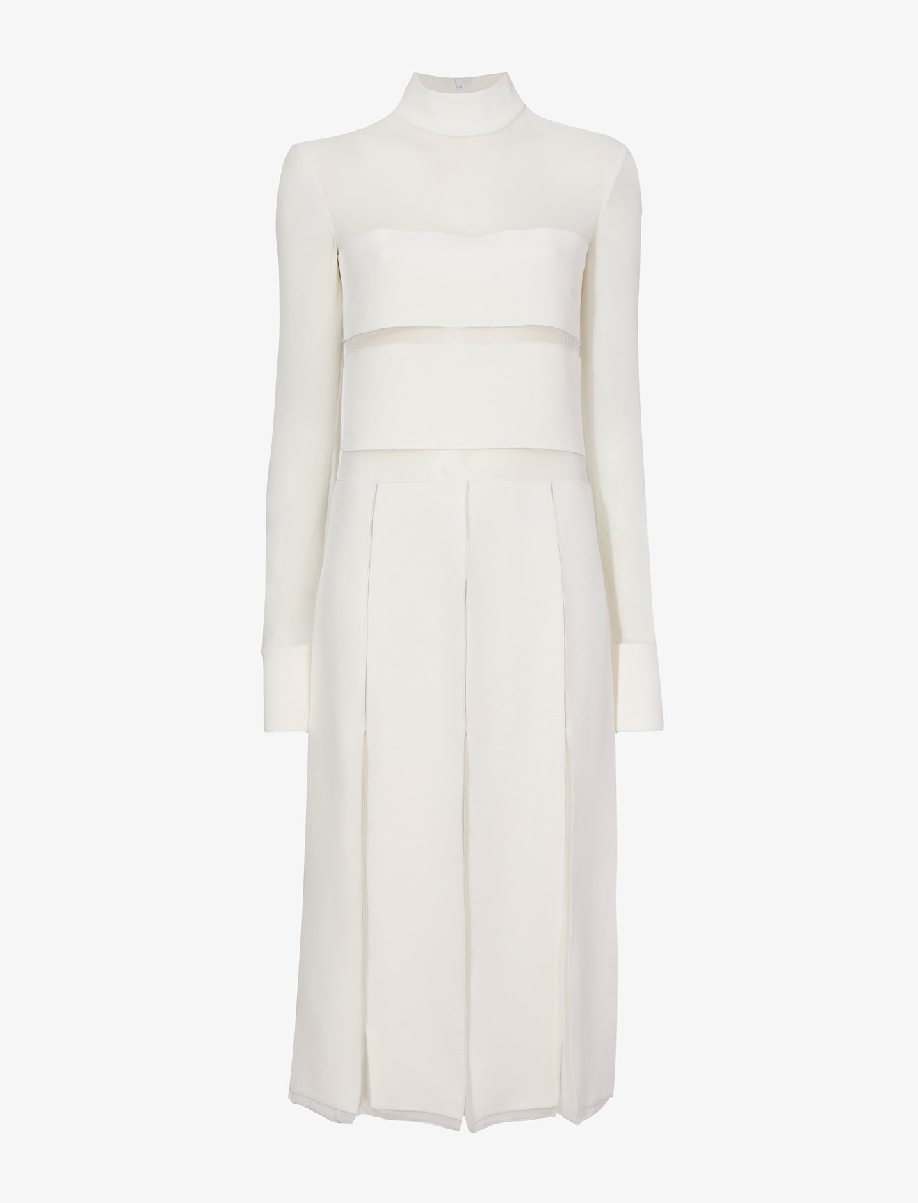 Textured Viscose Chiffon Dress #4