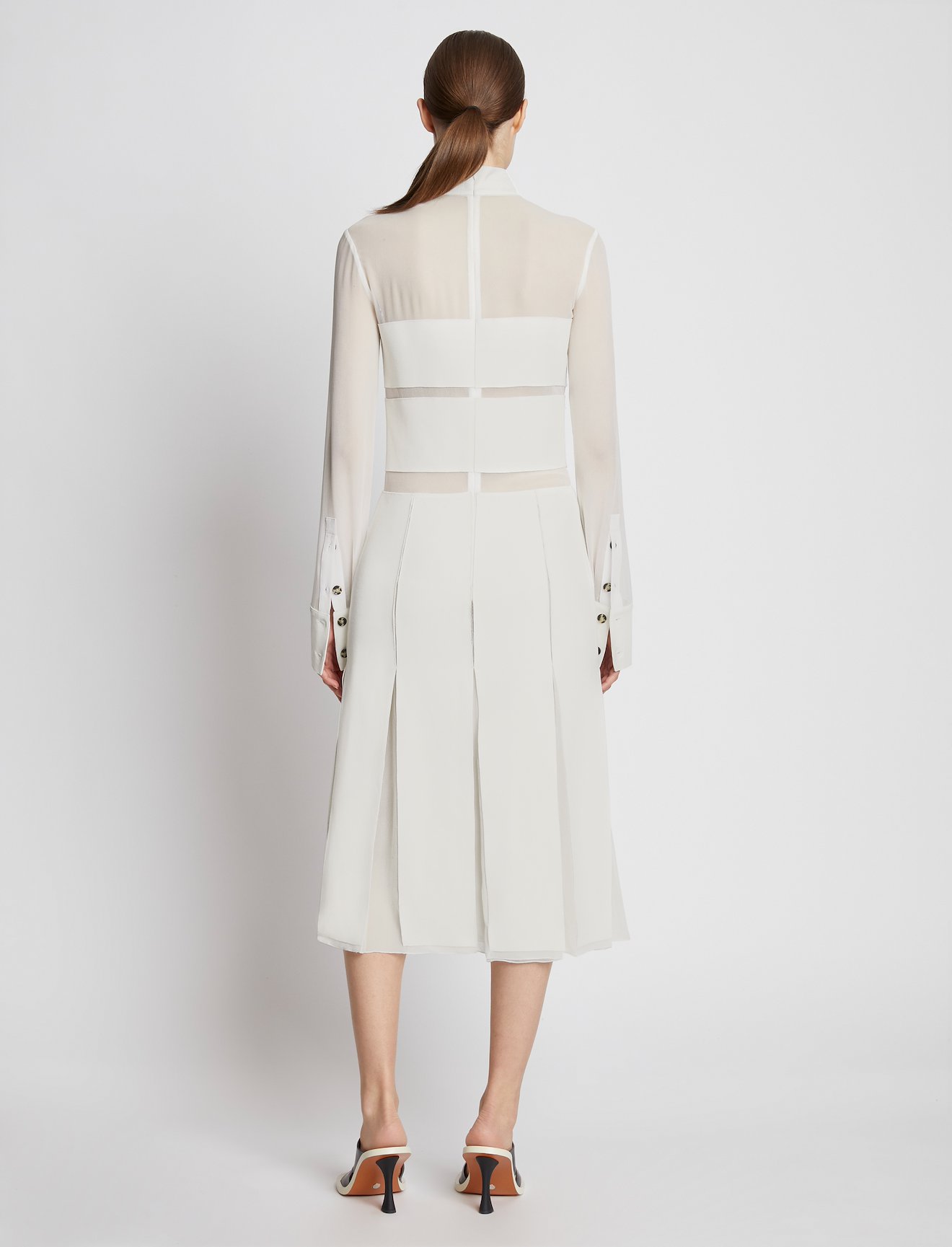 Textured Viscose Chiffon Dress #2