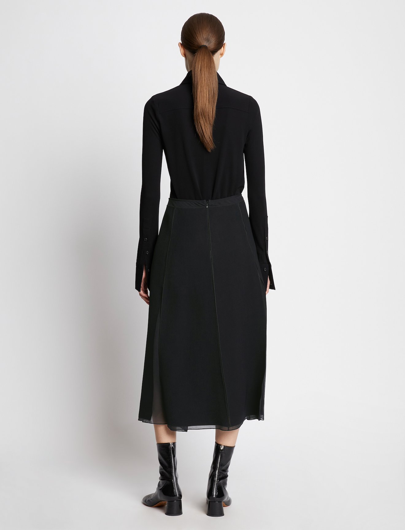 Textured Viscose Chiffon Skirt #2