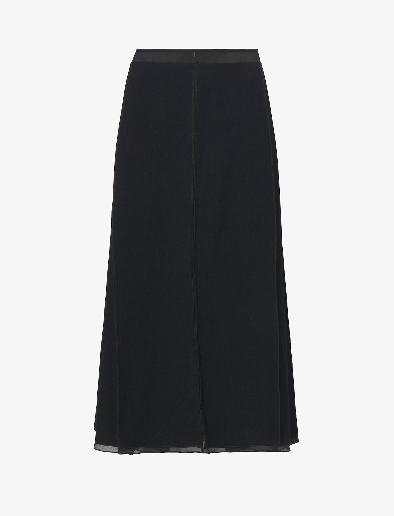 Textured Viscose Chiffon Skirt #4