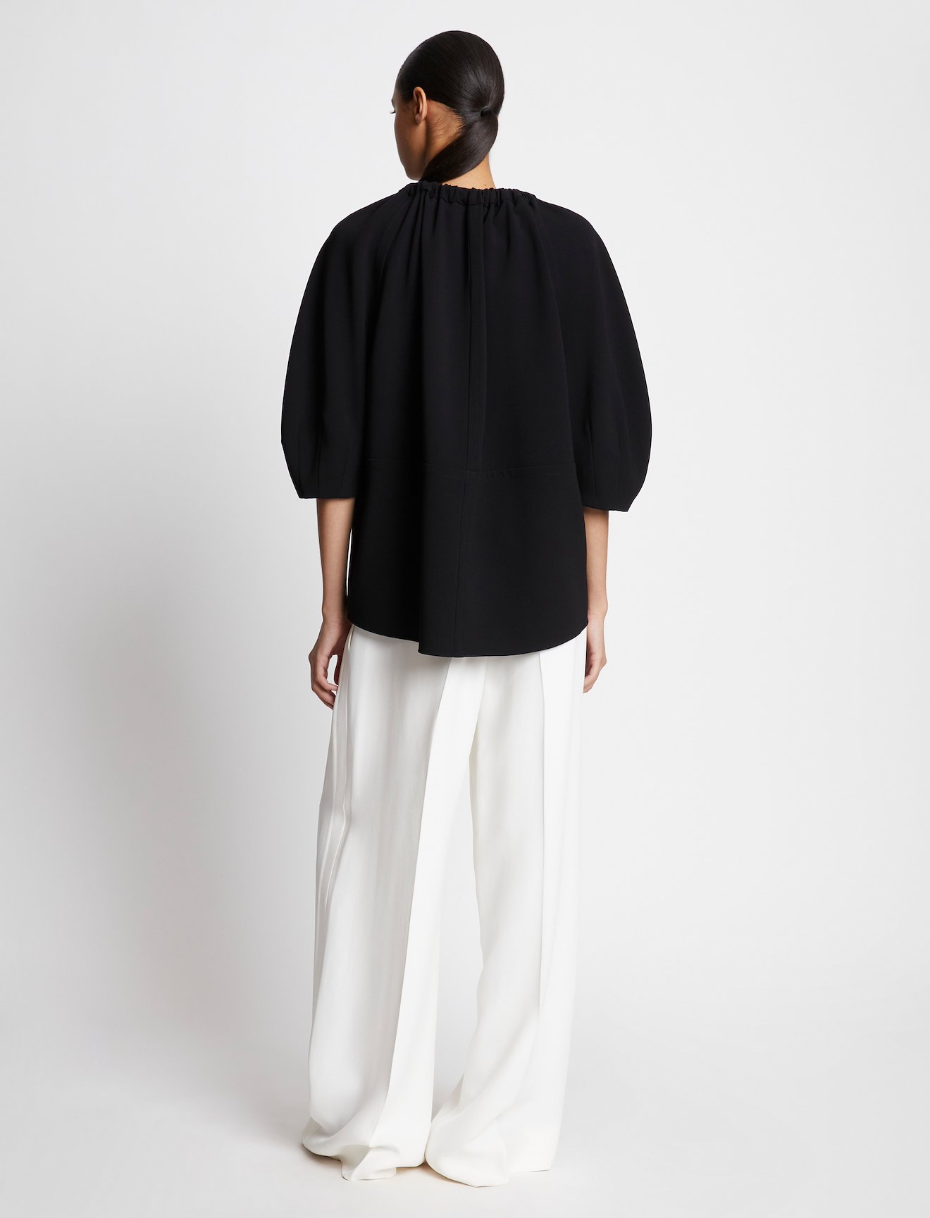 Matte Crepe V-Neck Top #3