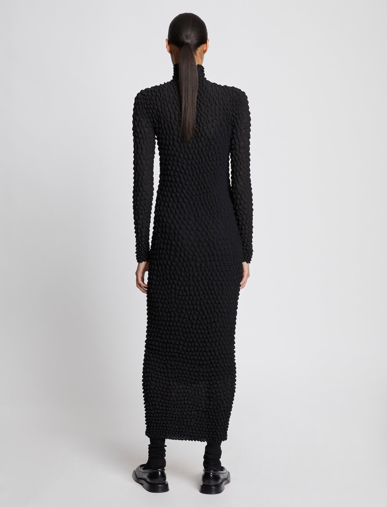 Shibori Turtleneck Dress #2