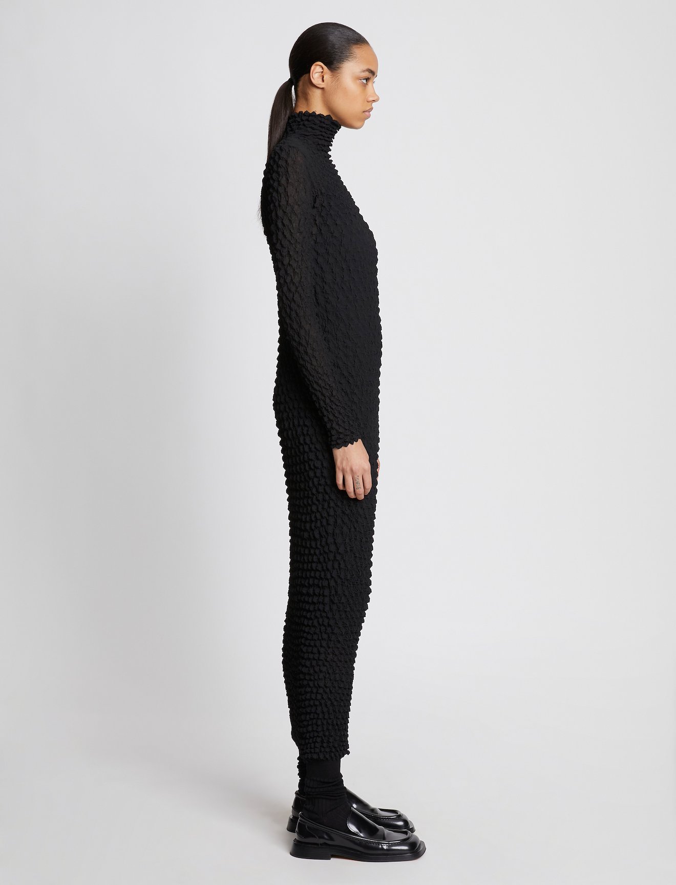 Shibori Turtleneck Dress #1