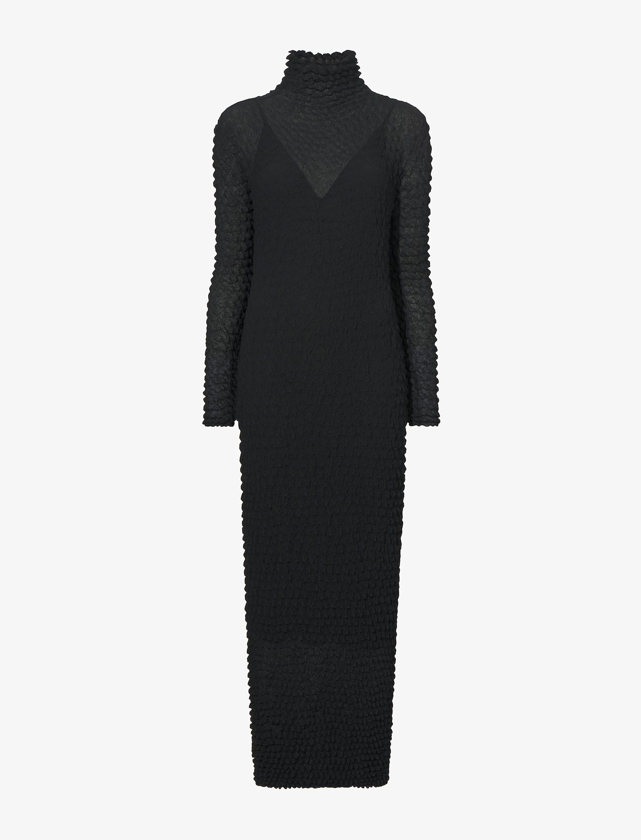Shibori Turtleneck Dress #4