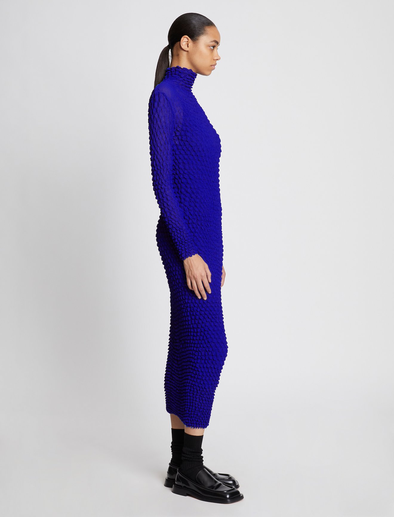 Shibori Turtleneck Dress #1