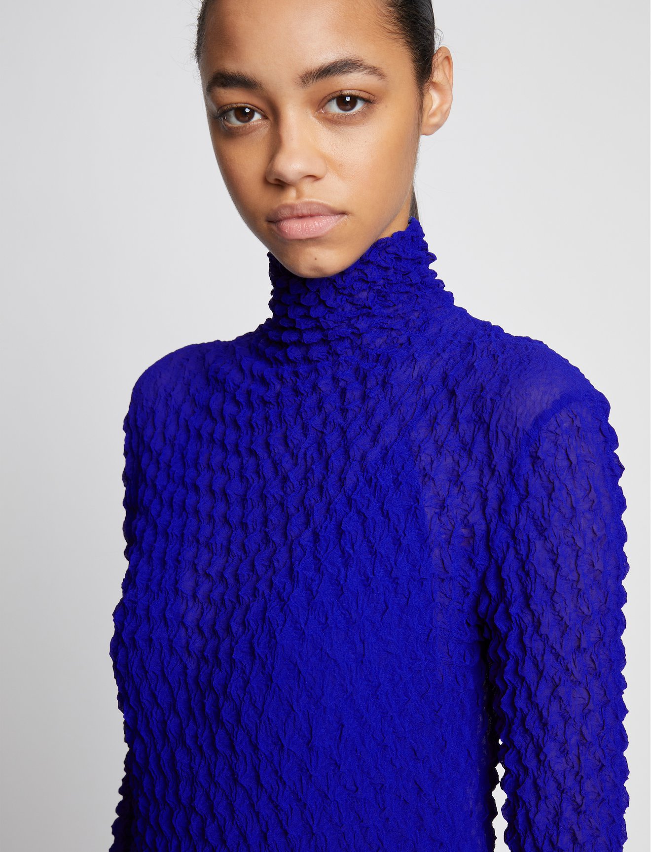 Shibori Turtleneck Dress #3