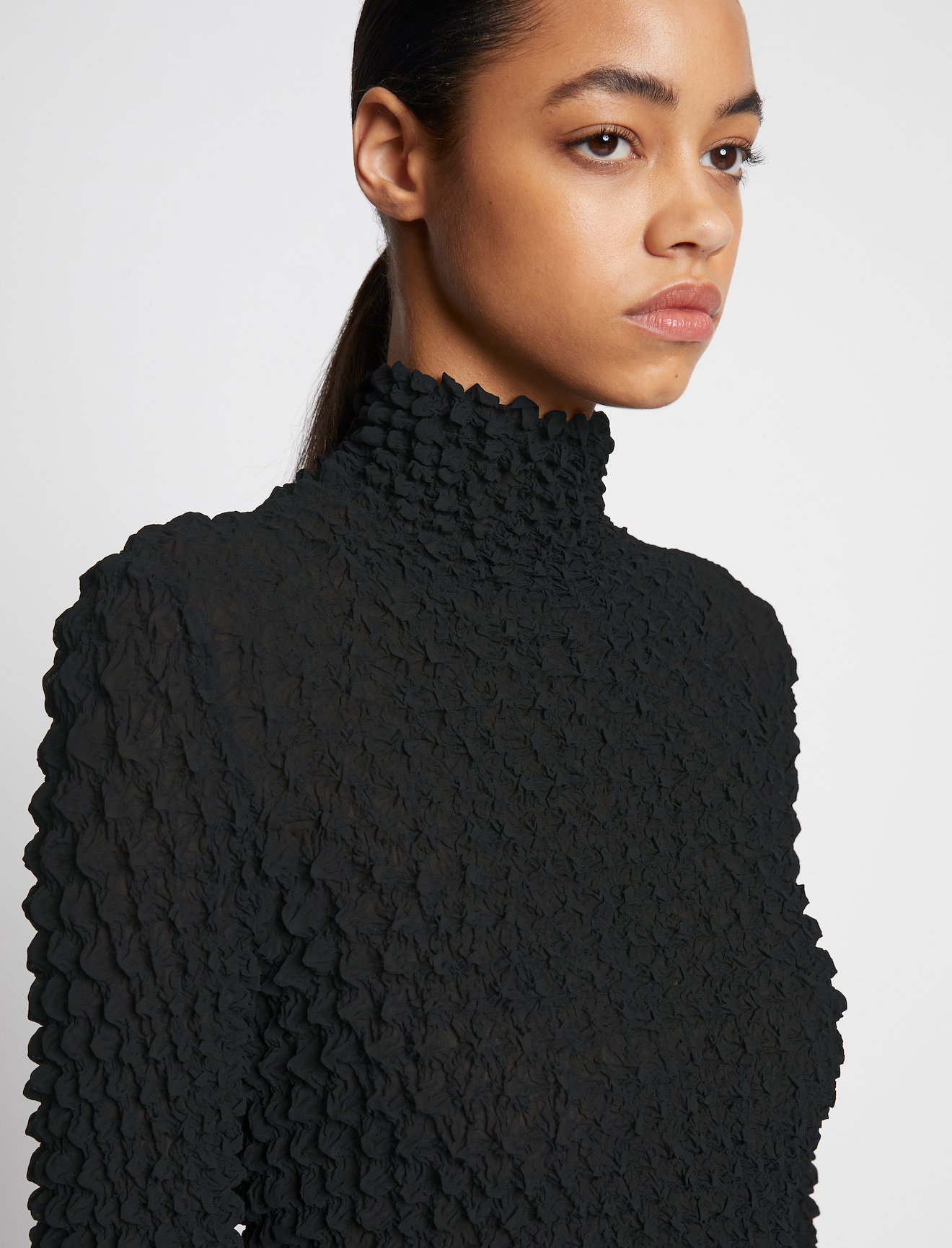 Shibori Turtleneck Top #4