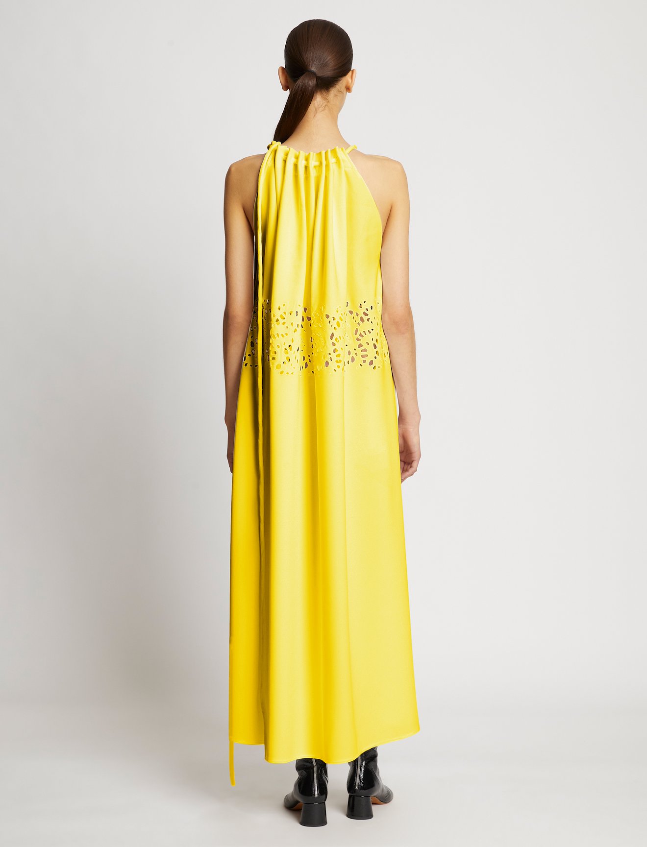 Broderie Anglaise Dress in yellow | Proenza Schouler