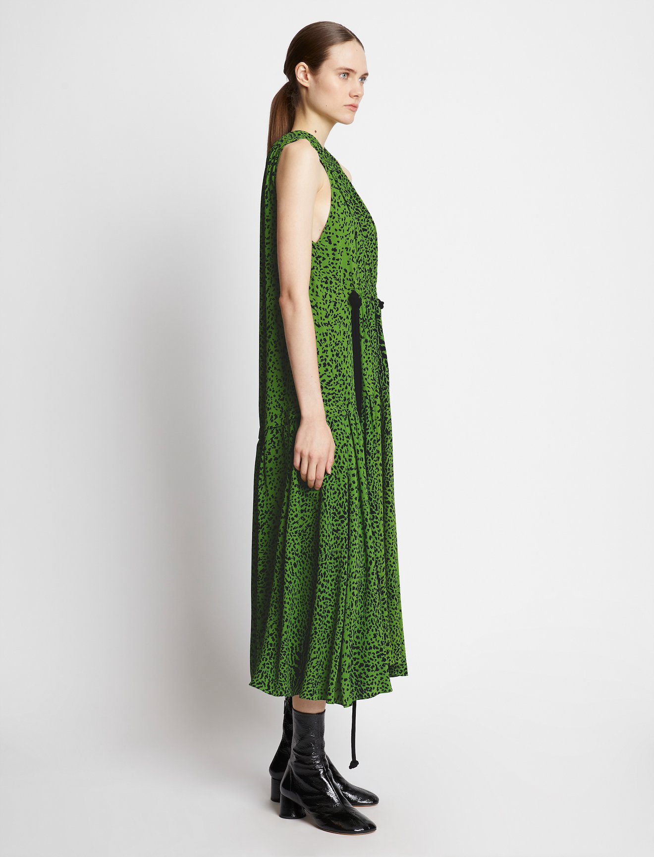 Printed Leopard Sleeveless Dress #1