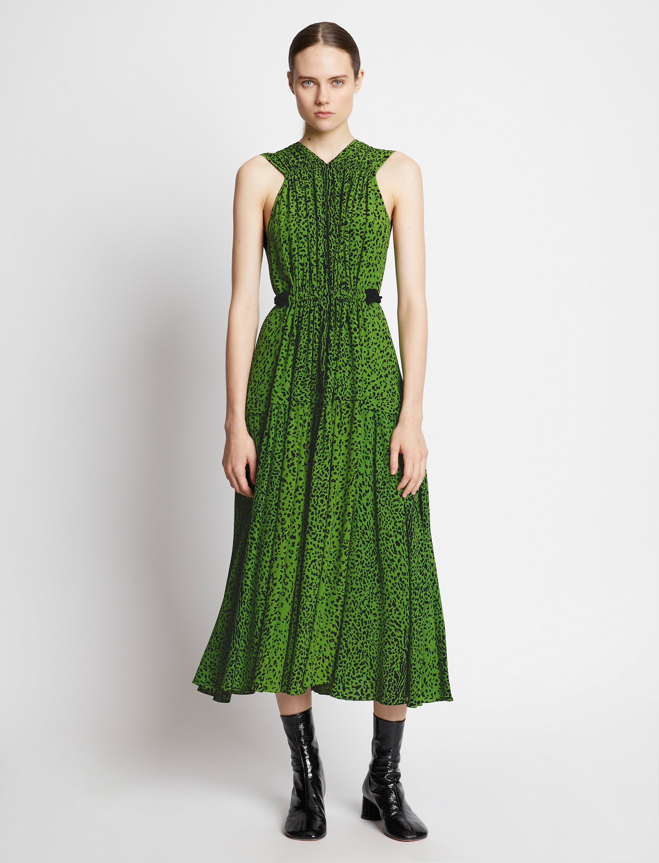 Printed Leopard Sleeveless Dress #5