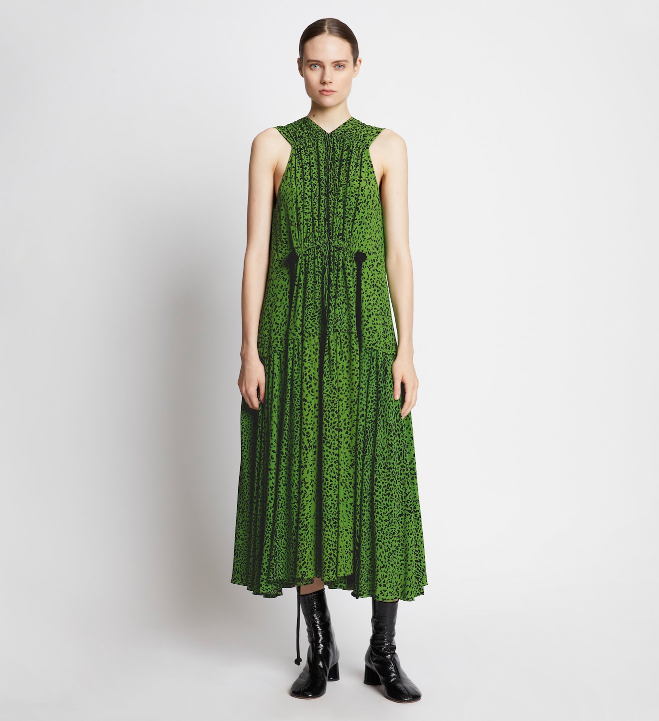 Printed Leopard Sleeveless Dress