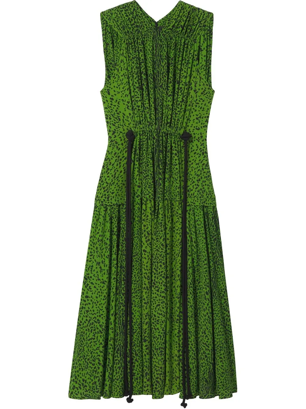 

Proenza Schouler vestido midi con estampado de guepardo - Verde