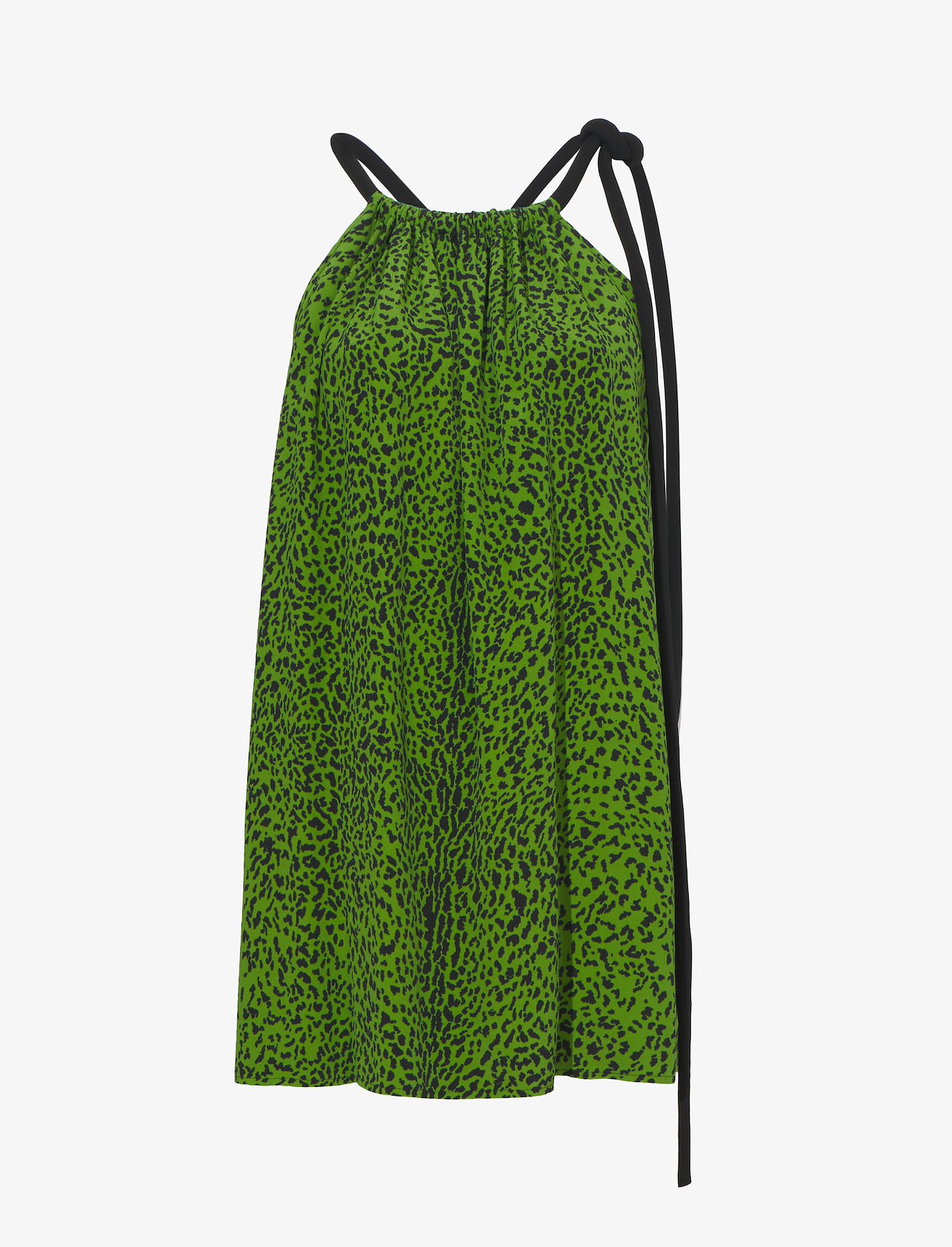 Printed Leopard Crepe De Chine Top #5