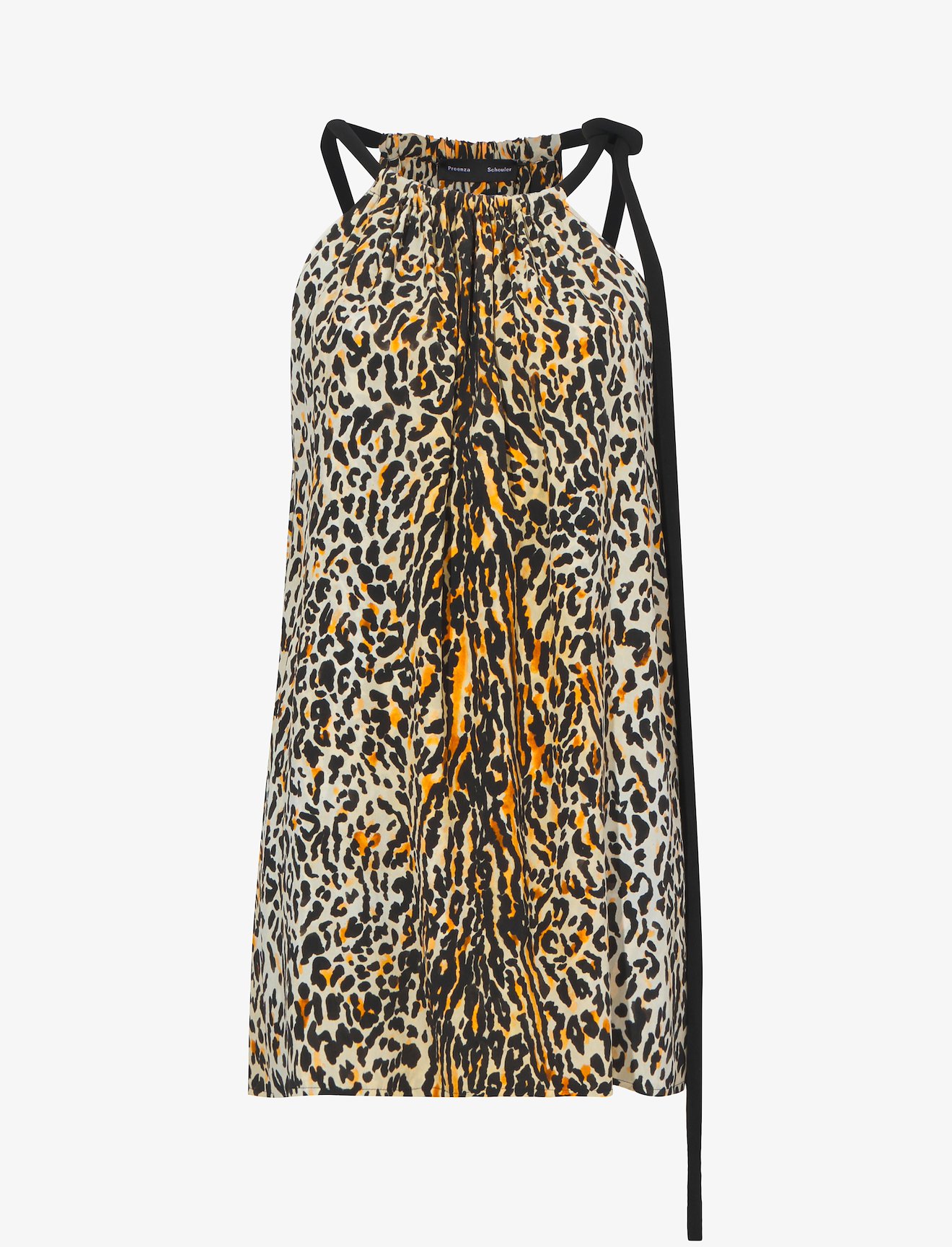 Printed Leopard Crepe De Chine Top #5