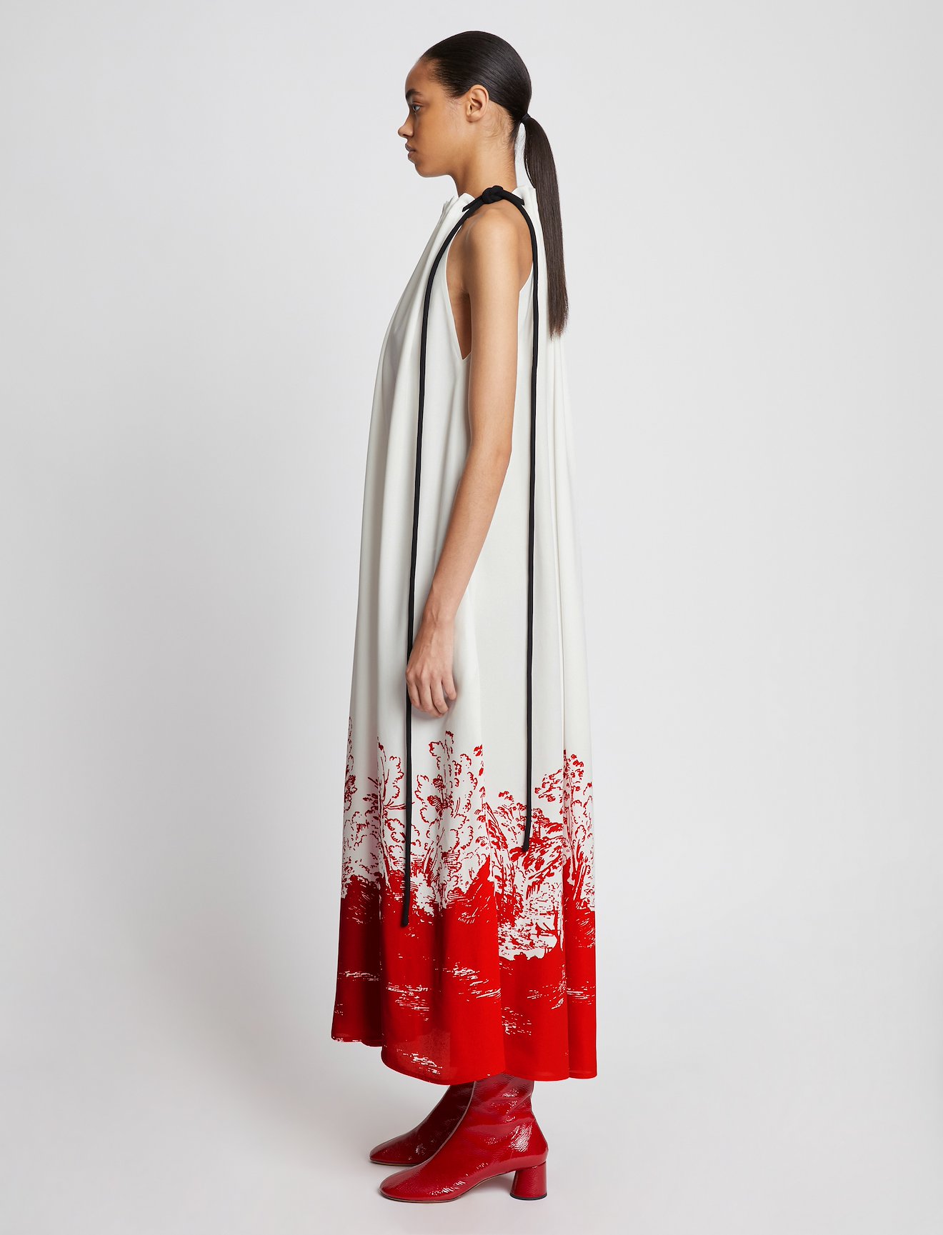 Mono Floral Printed Dress #1