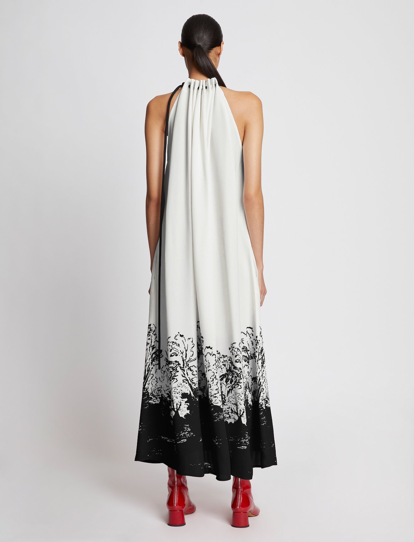 Mono Floral Printed Dress #2