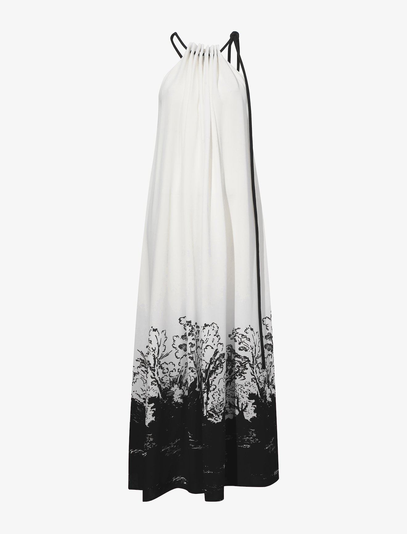 Mono Floral Printed Dress #4