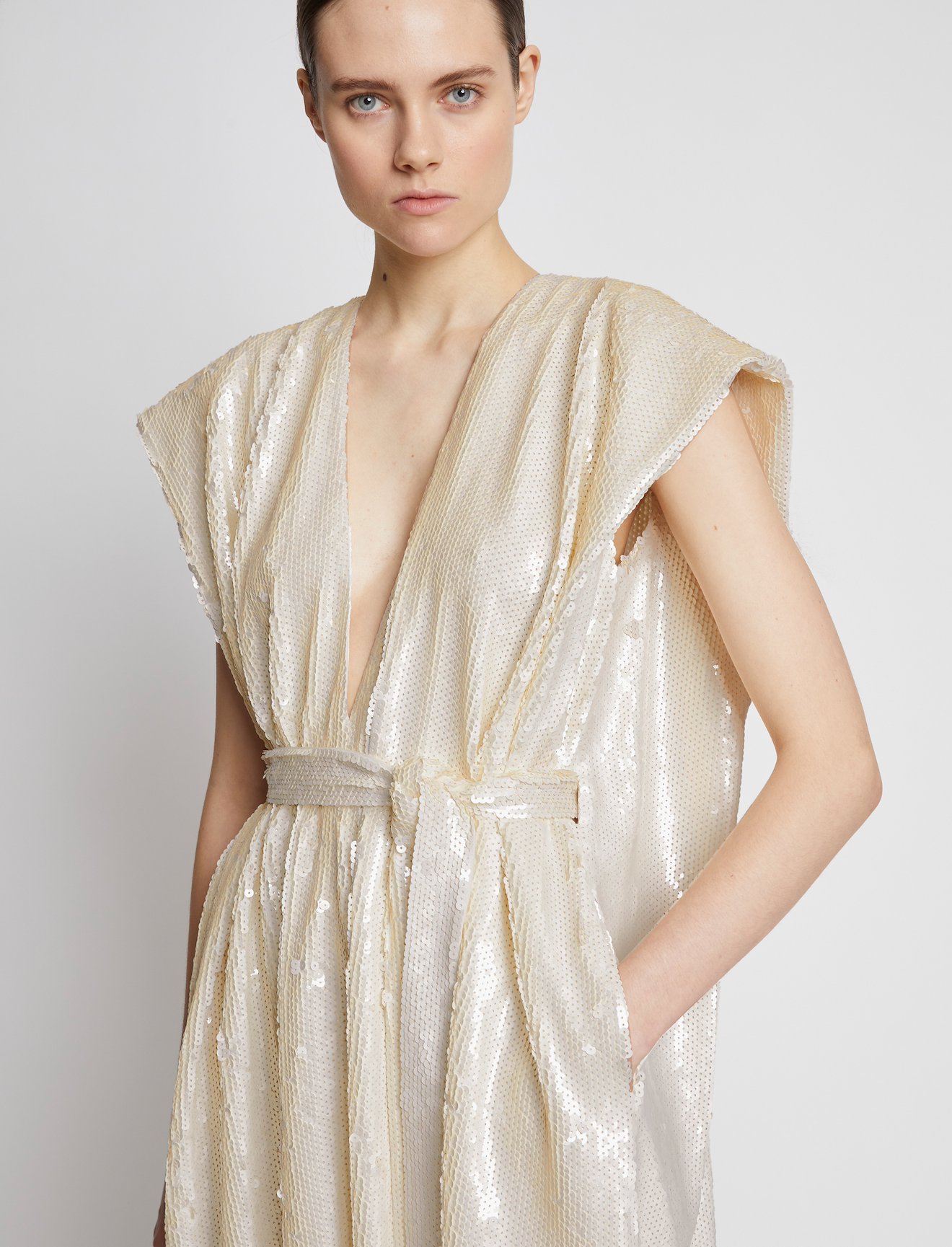 Sequin Cape Dress #3