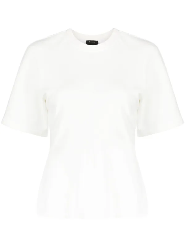 Proenza Schouler Cotton Waisted T-shirt in White