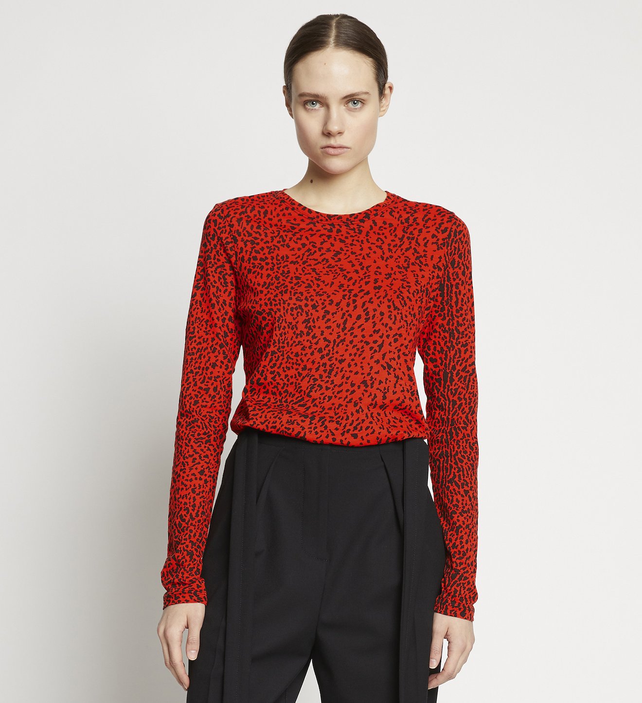 Printed Cheetah Long Sleeve T-Shirt