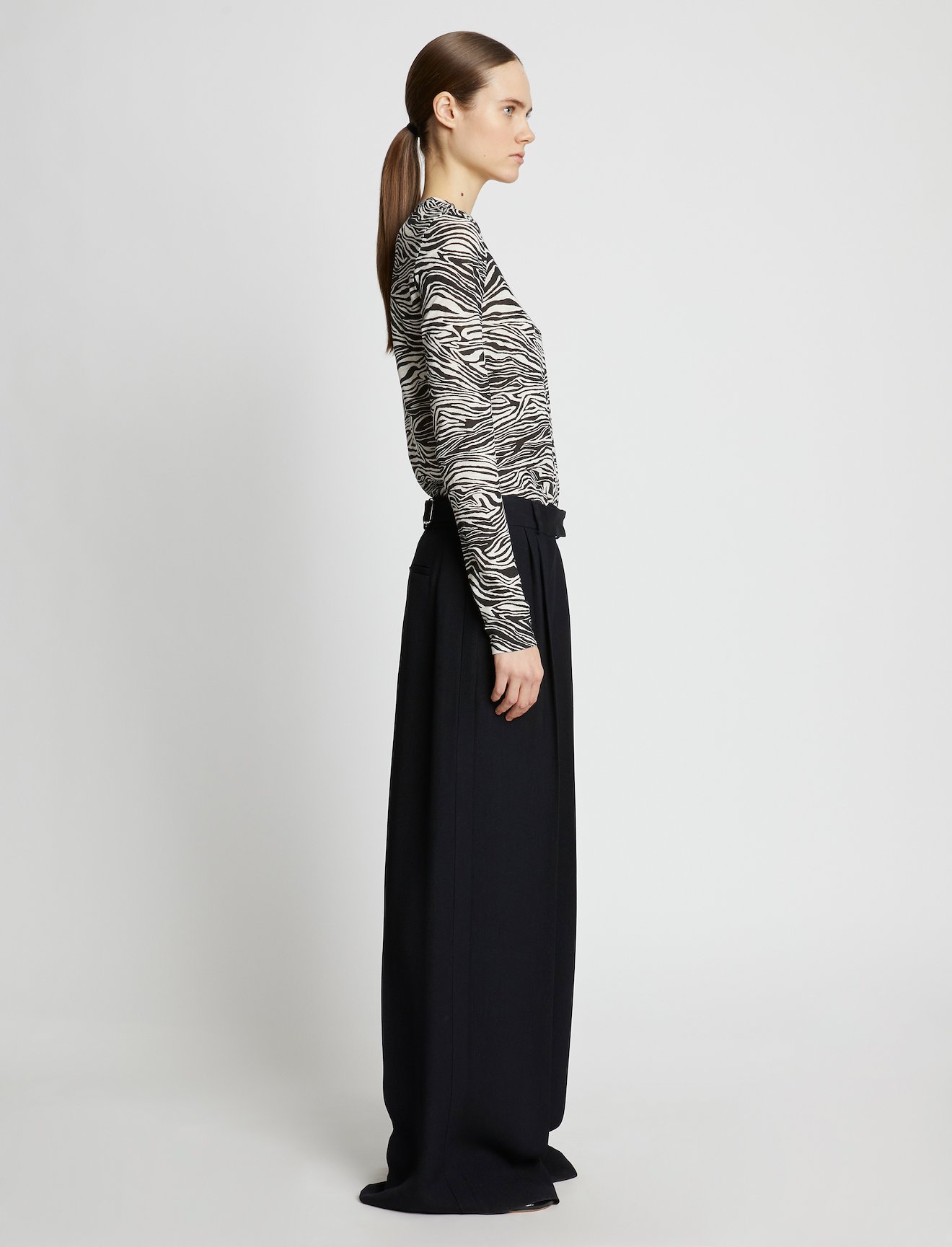 Printed Zebra Long Sleeve T-Shirt #2