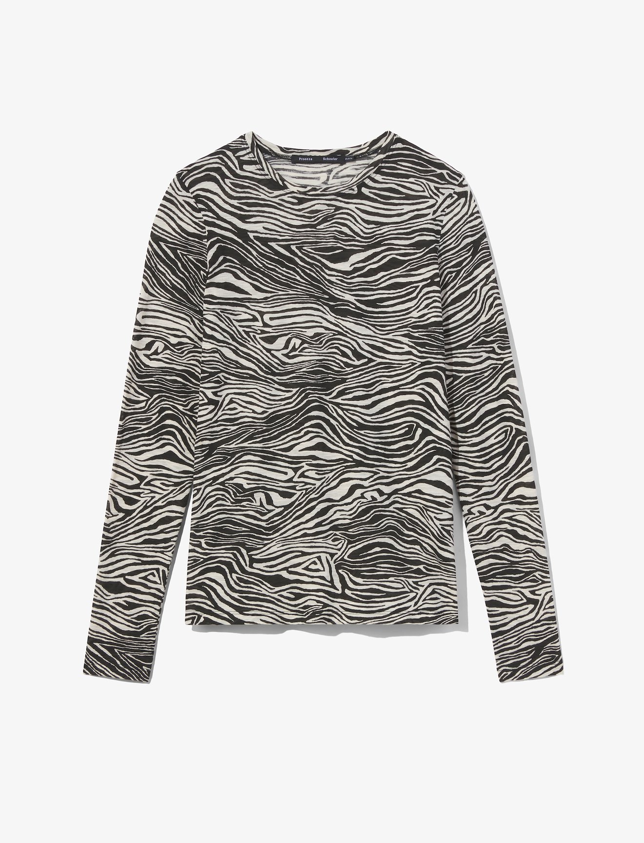 Printed Zebra Long Sleeve T-Shirt #5