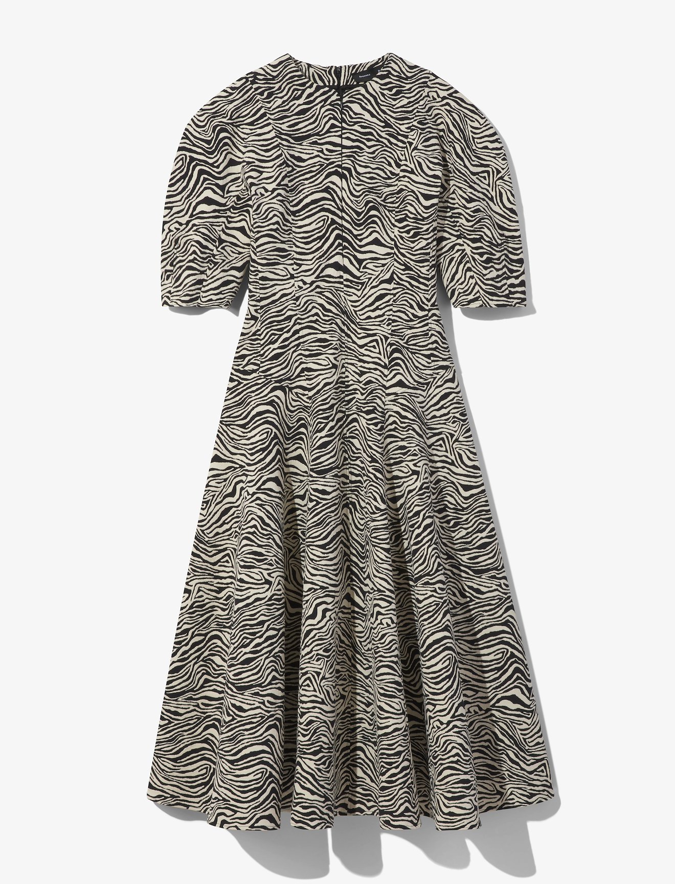 Stretch Zebra Jacquard Dress #4