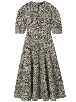 Topshop zebra hotsell print midi dress