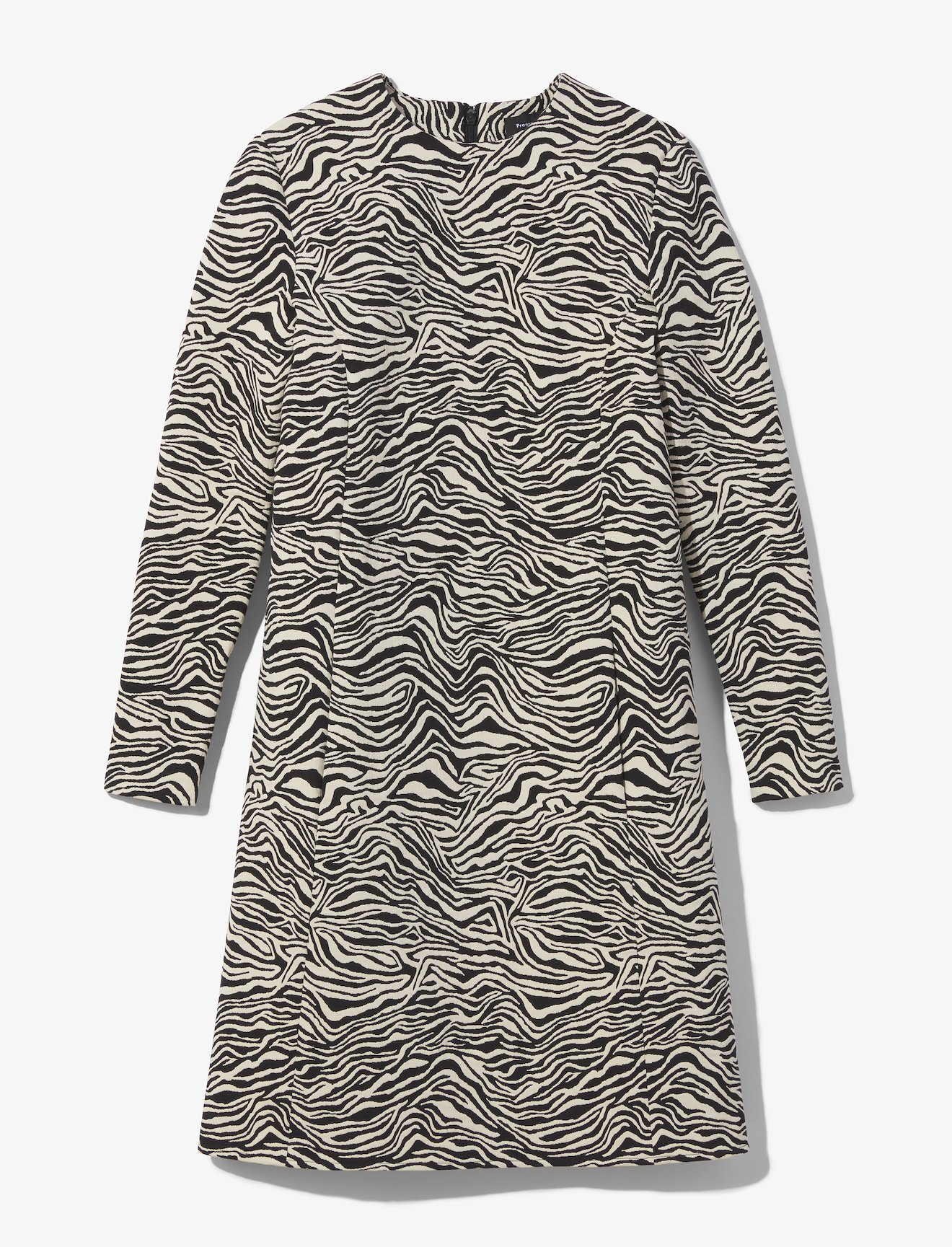 Stretch Zebra Jacquard Mini Dress #4