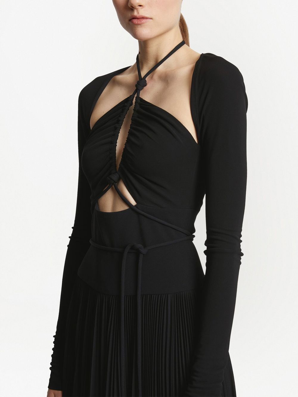 How to buy affordable Proenza Schouler pleated halter-neck jersey dress Women