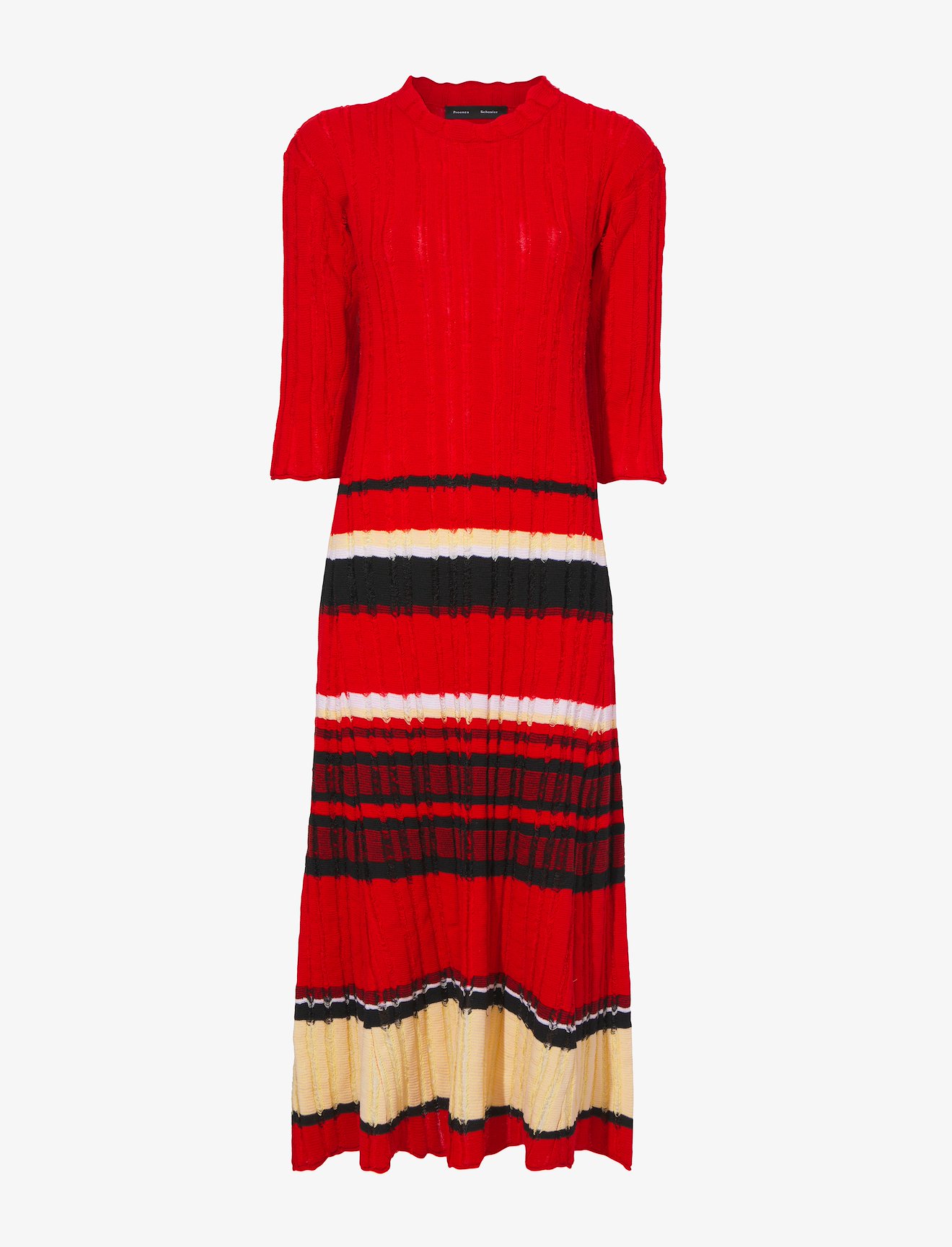 Striped Fil Coupe Knit Dress #4