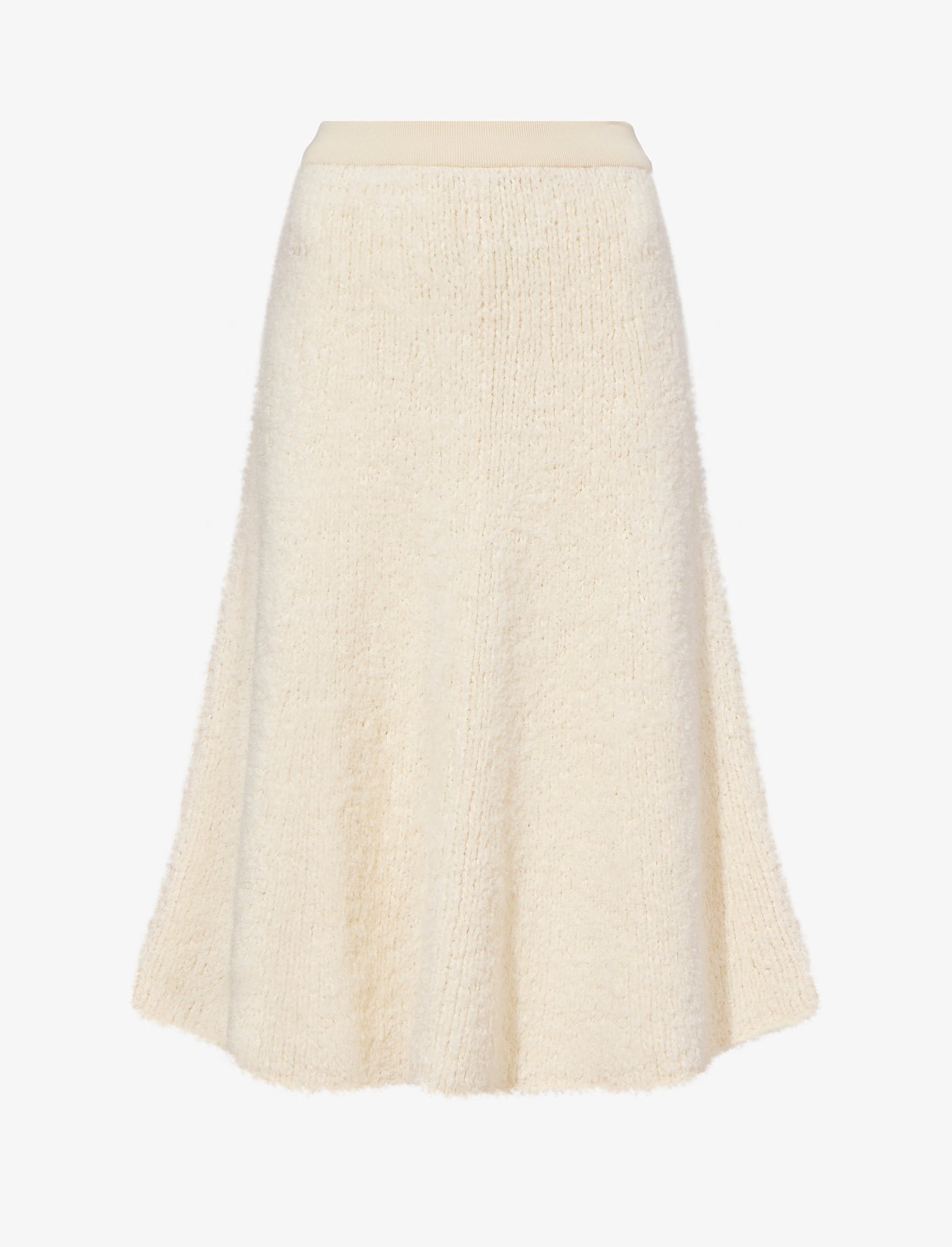 Frayed Cotton Knit Skirt #4